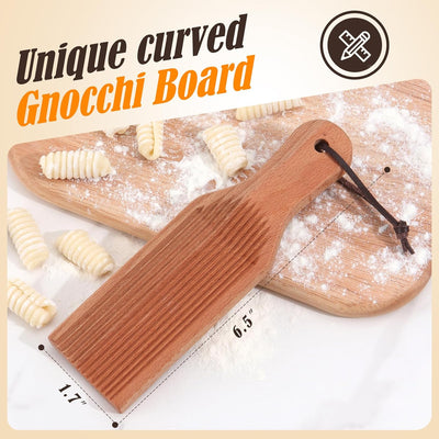 Tabla de ñoquis de madera para hacer pasta en casa