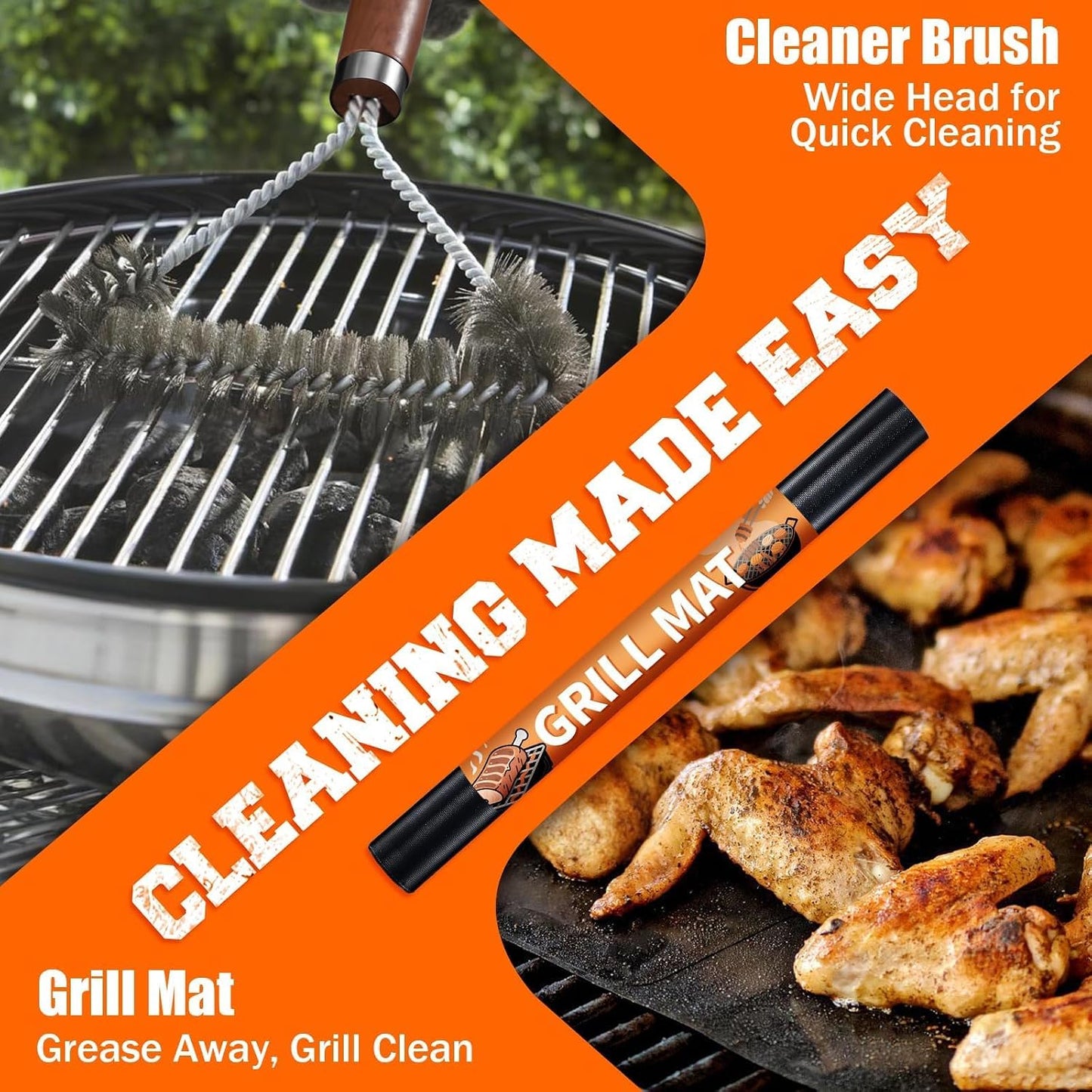 Set 31 Pzas Parrilla Acero Inox para Barbecue Camping