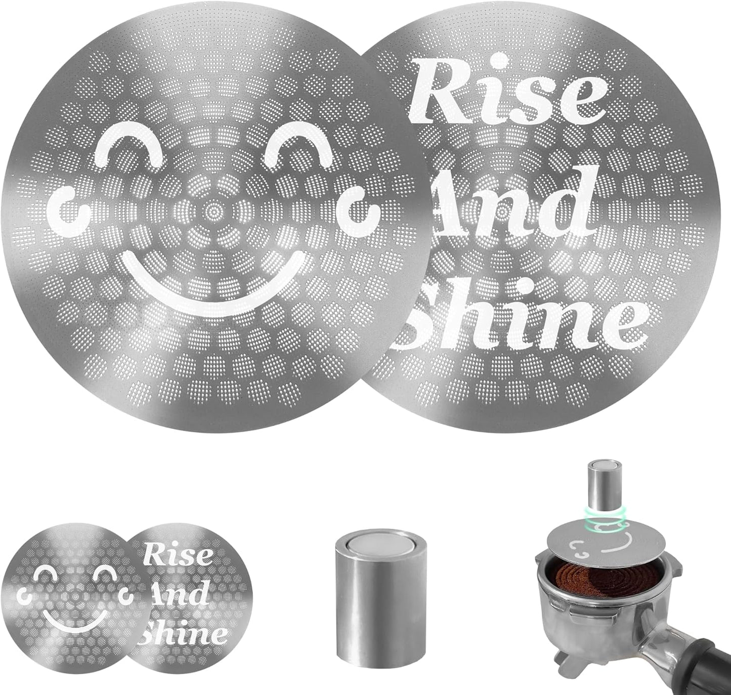 Kit filtro café magnético acero inox 53.35mm para portafiltro