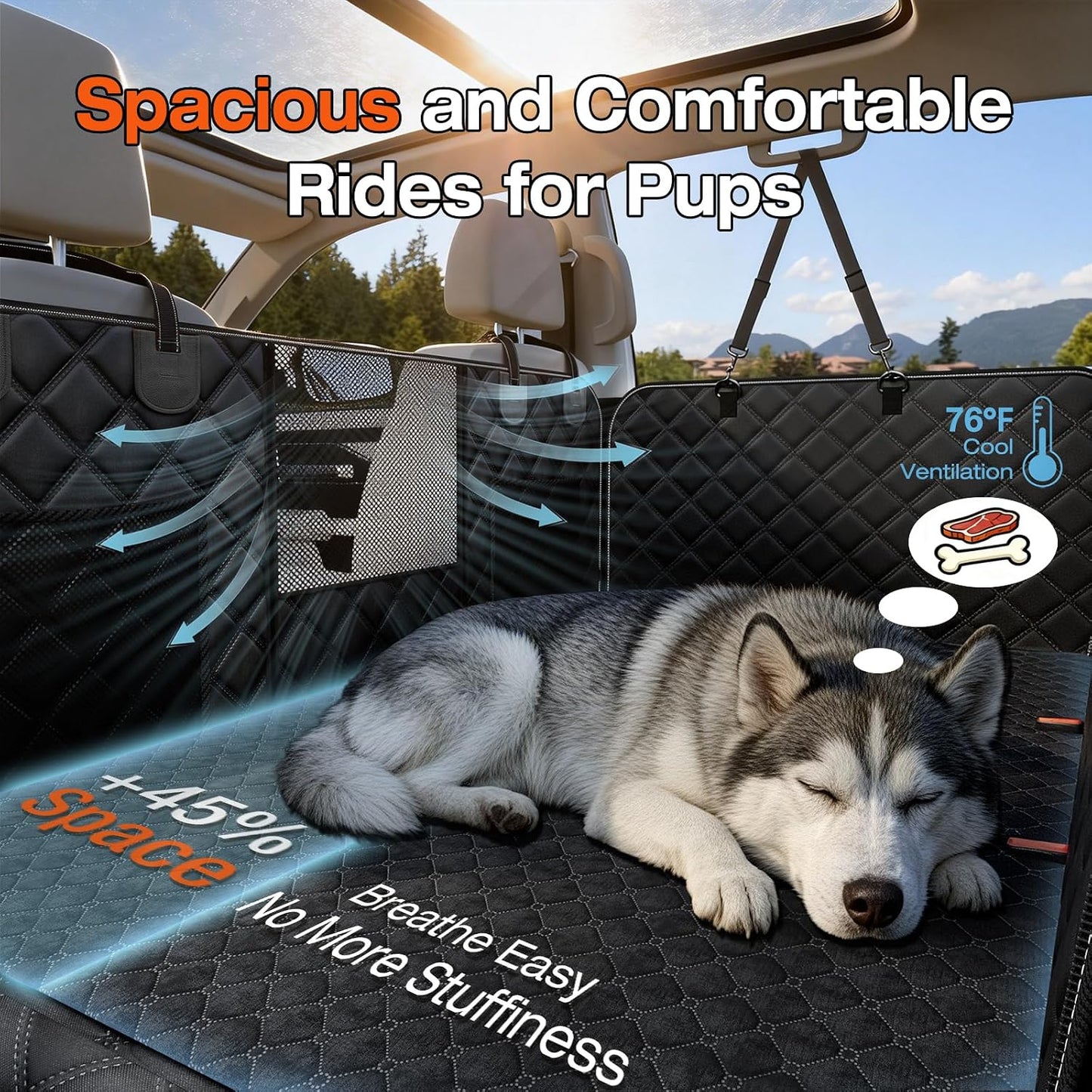 Funda asiento camión perro XL proteccion militar hamaca impermeable