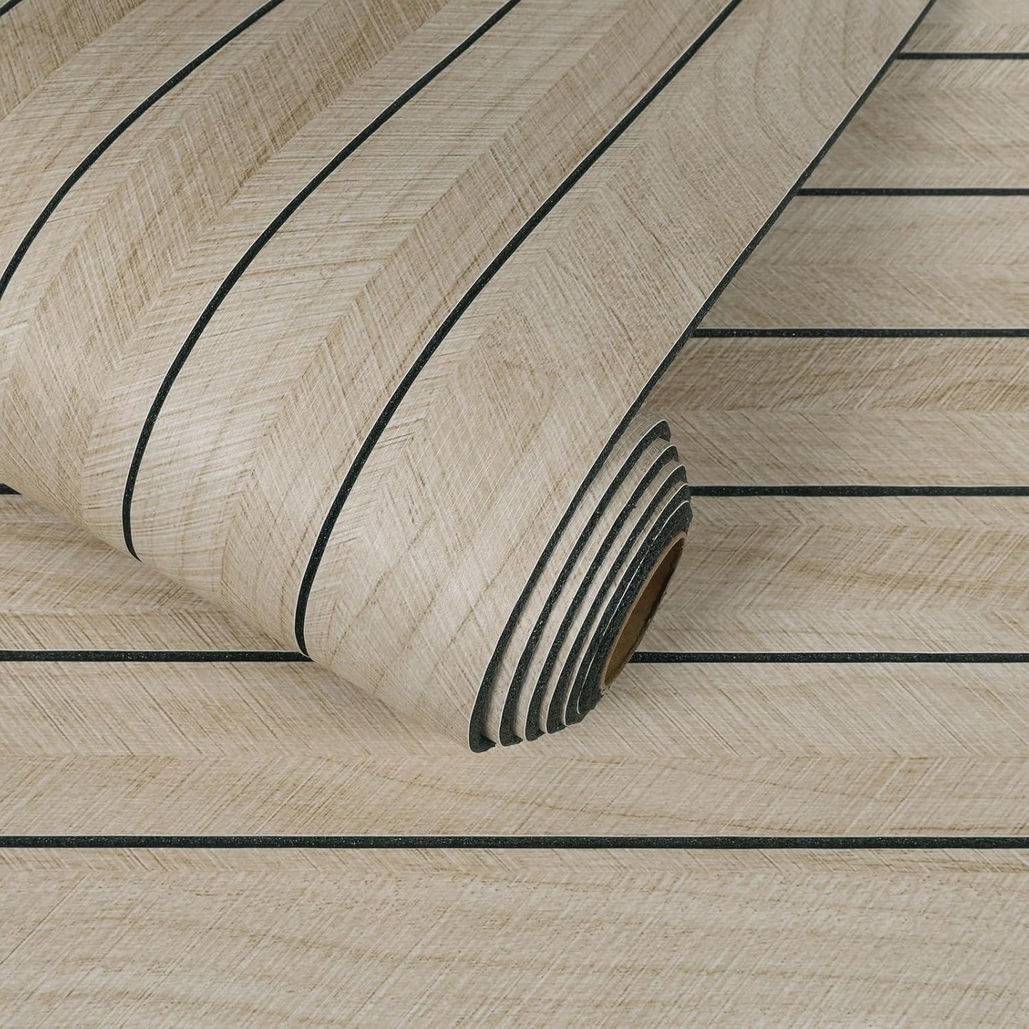 Panel pared espiga 12x79pulg espuma 3D madera roble