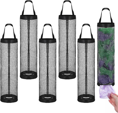 6 soportes para bolsas de plástico 14 pulgadas organizador reutilizable
