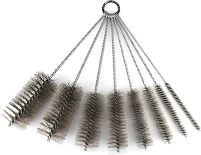 Set 8 Pzas Cepillos Tubos 12pulg Acero Inox
