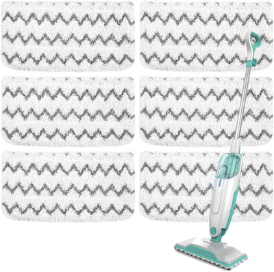 6 Pzas Almohadillas Microfibra para Trapeador Shark S1000