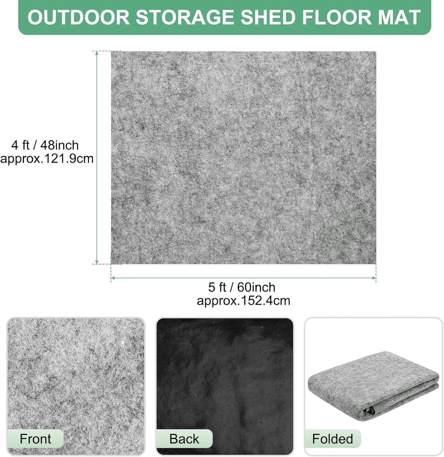 Tapete al aire libre 4x5ft impermeable antideslizante para patio