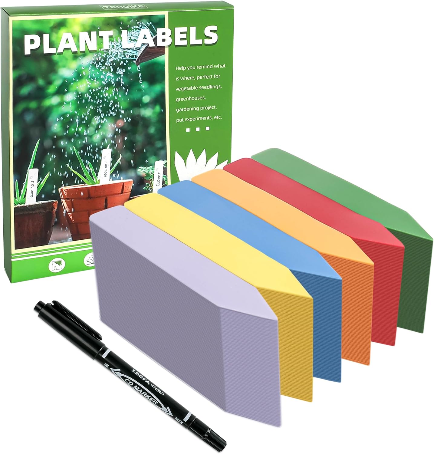 Etiquetas plástico jardín 4pulg 600uds