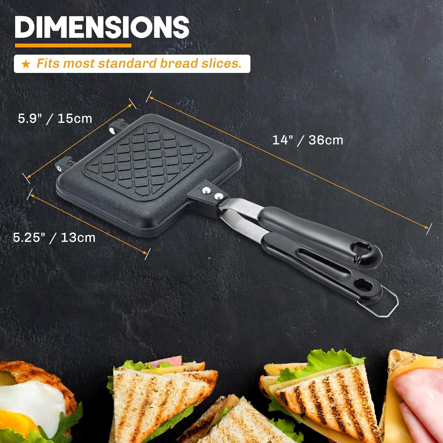 Molde Taiyaki para pasteles de pescado y sándwiches, prensa panini con sartén antiadherente