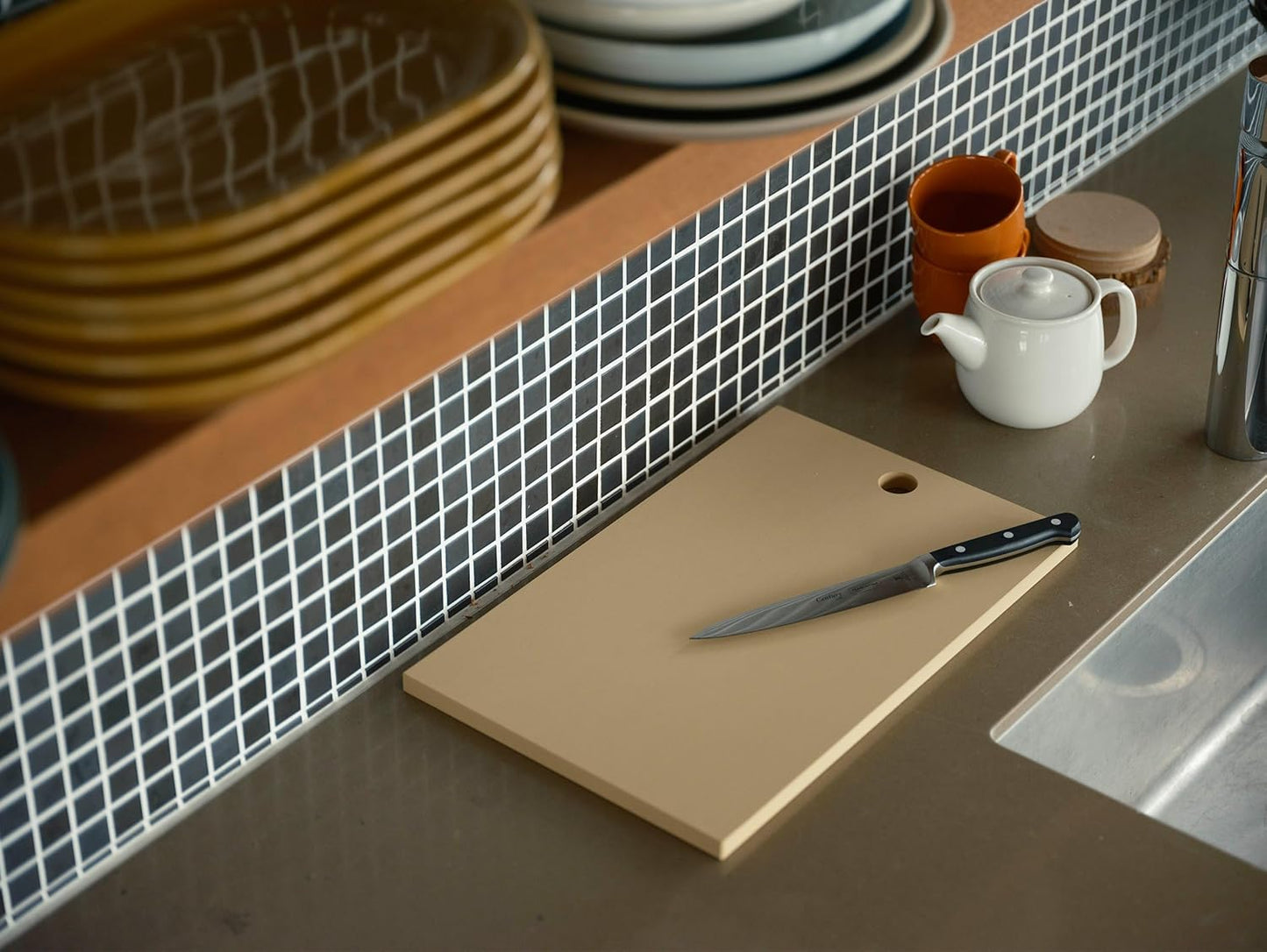 Tabla de cortar de goma Asahi Cookin fabricada en Japón