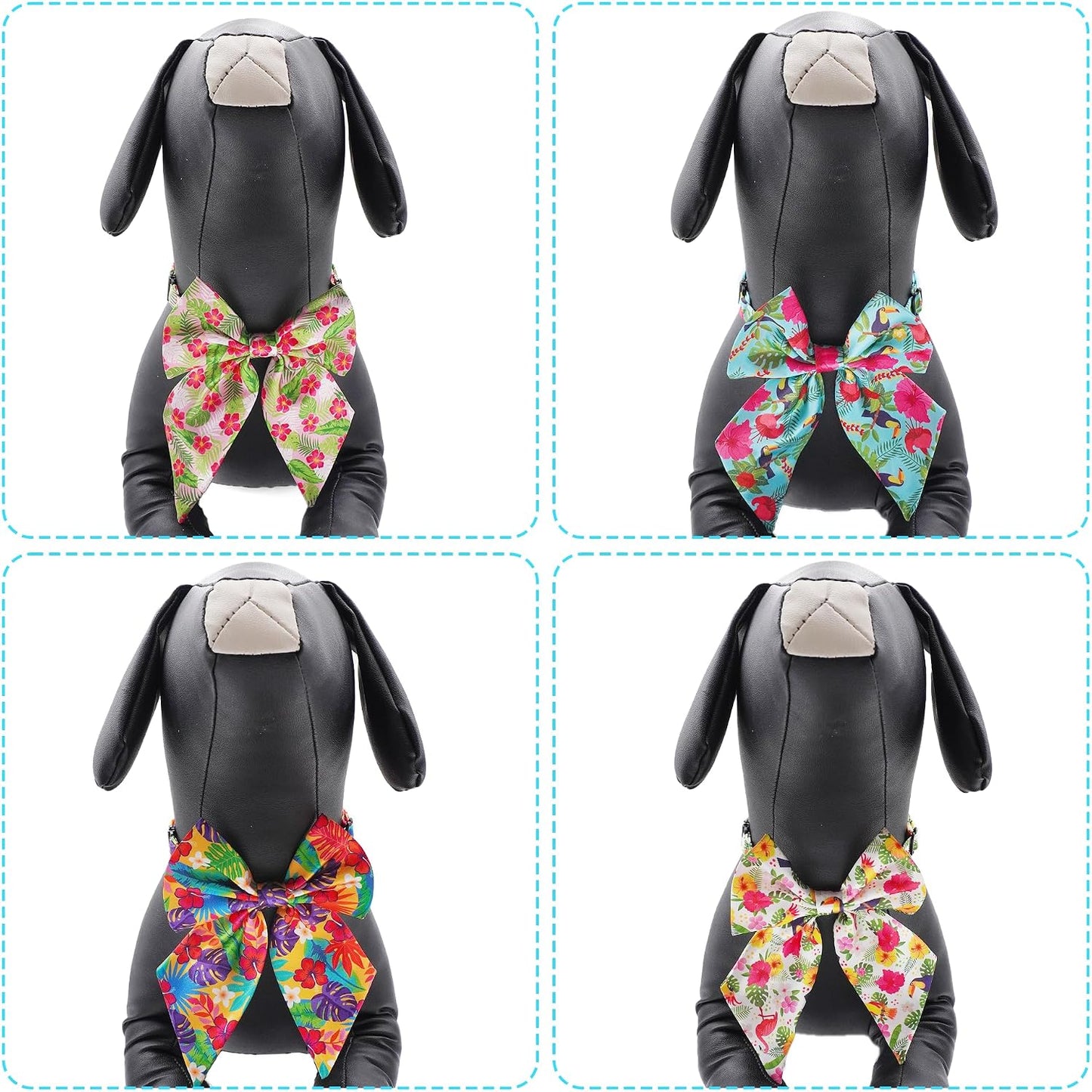 10 Corbatines Ajustables Alpaca XL para Perros Medianos y Grandes