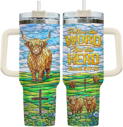 Vaso acero inox 40oz aislado con tapa y asa