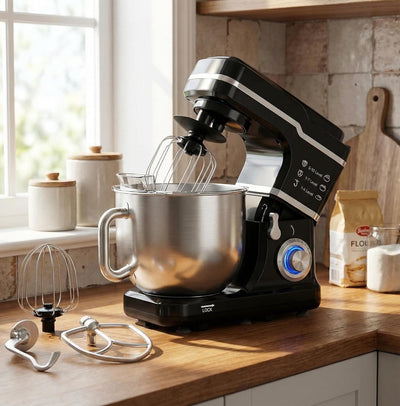Batidora pie 7.5qt 10 vel acero inox motor 660W
