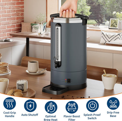 Dispensador café acero inox 3.2gal doble pared para catering