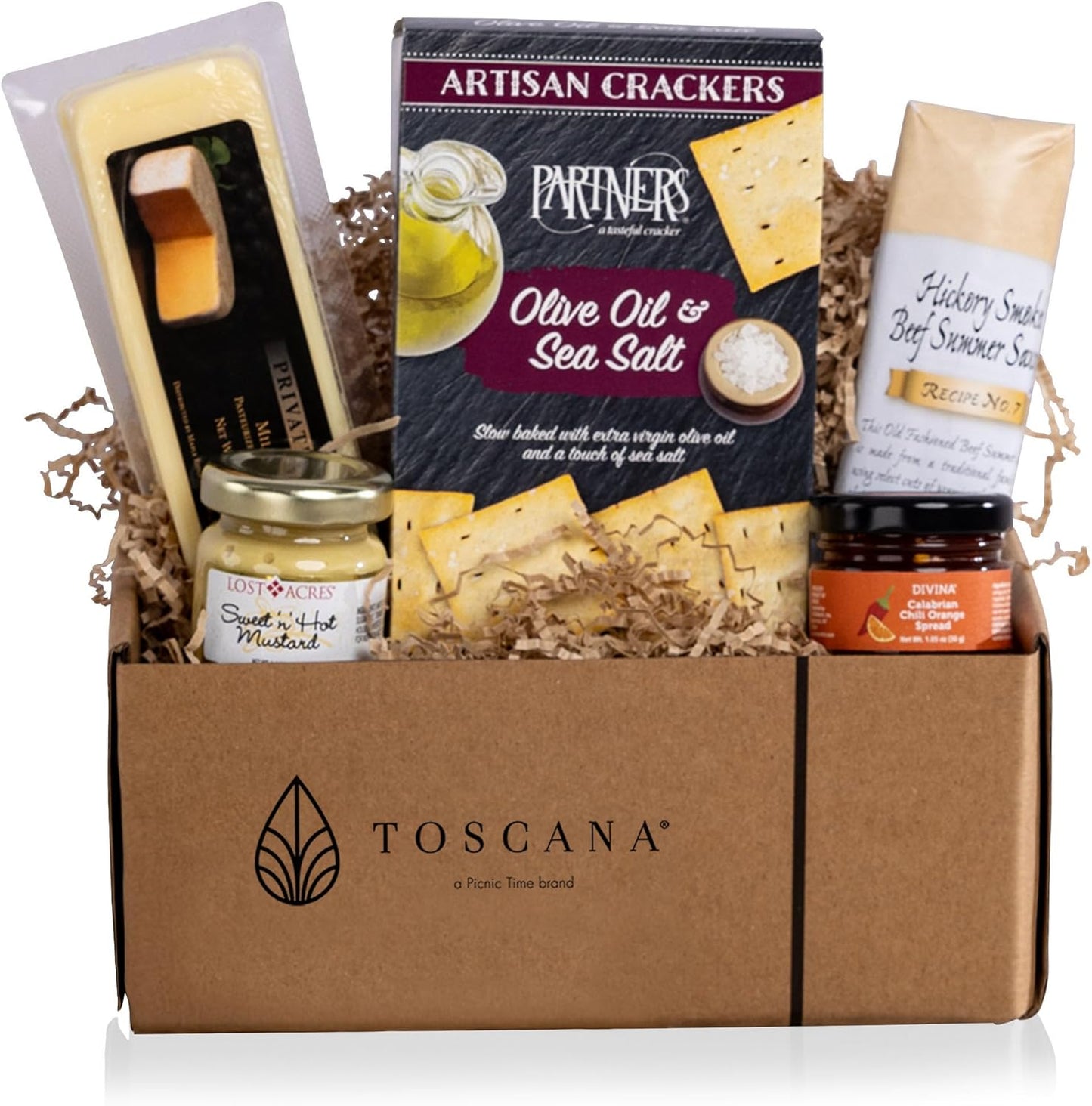 Tabla cortar picnic con regalo gourmet y comida
