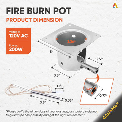 Kit piezas parrilla Traeger motor barrena ventilador fusible