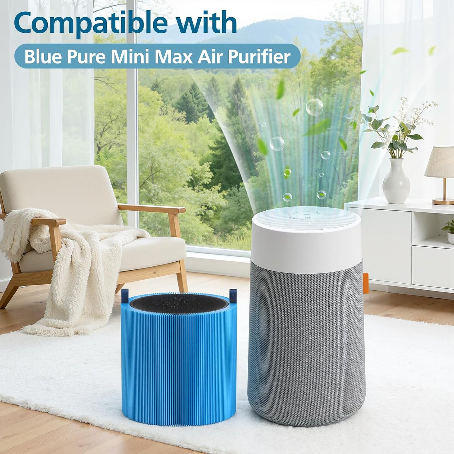 2 Filtros Mini Max comp Blue Pure Ture HEPA A11ergenBlock