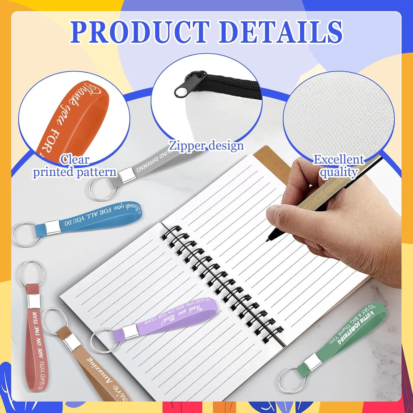 72 Pzas Taza Vidrio 16oz Bolsa Maquillaje Cuaderno