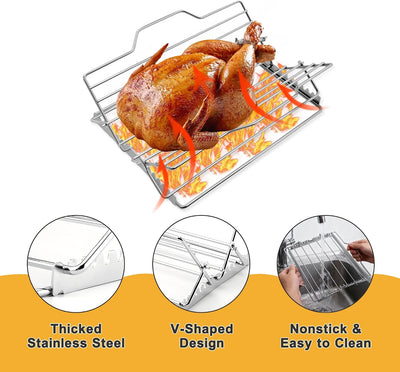 Estante ajustable acero inox 9x13pulg para horno