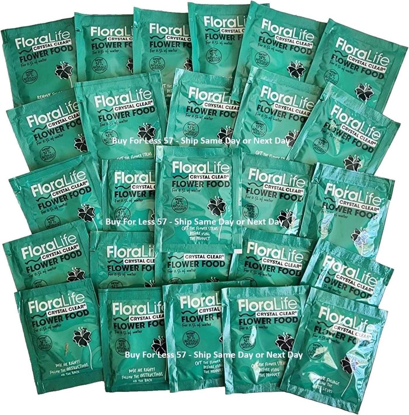 Polvo para flores cortadas 100 pzas 0.18oz