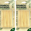 Brochetas bambú 4pulg mini púas madera cóctel 600 pzas