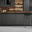 Paneles madera carbón 12x79pulg autoadhesivo para pared