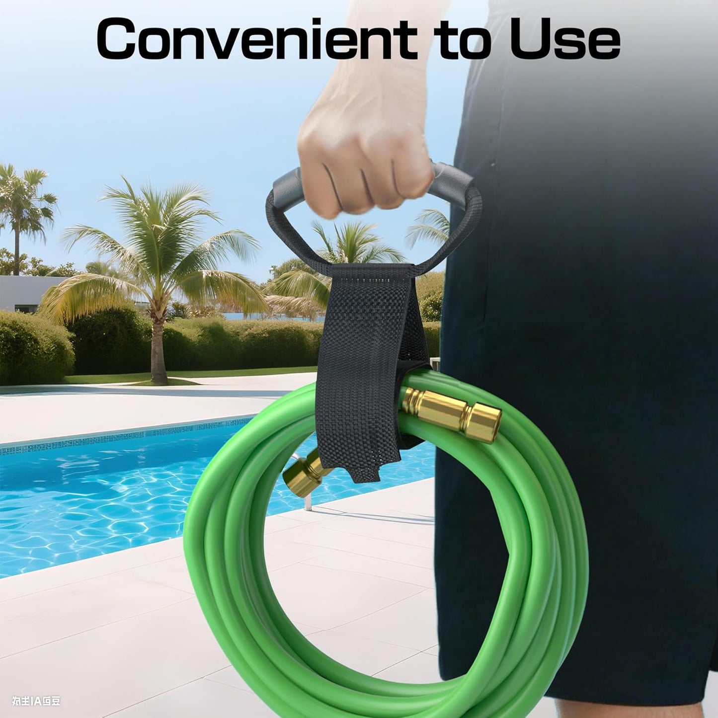 Correas almacenamiento cable 17pulg set 2 negras