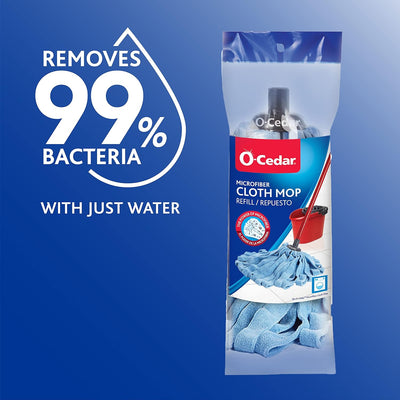 Recambio trapeador microfibra pack 2 azul