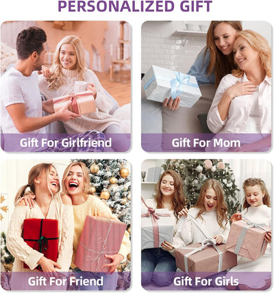 Bolsa viaje inicial personalizada para mujer y adolescente morado
