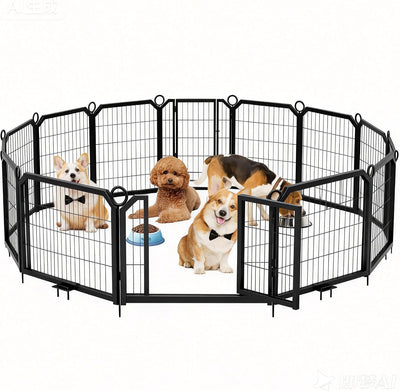 Valla acero ángulo corral perros 24x16 interiores exteriores