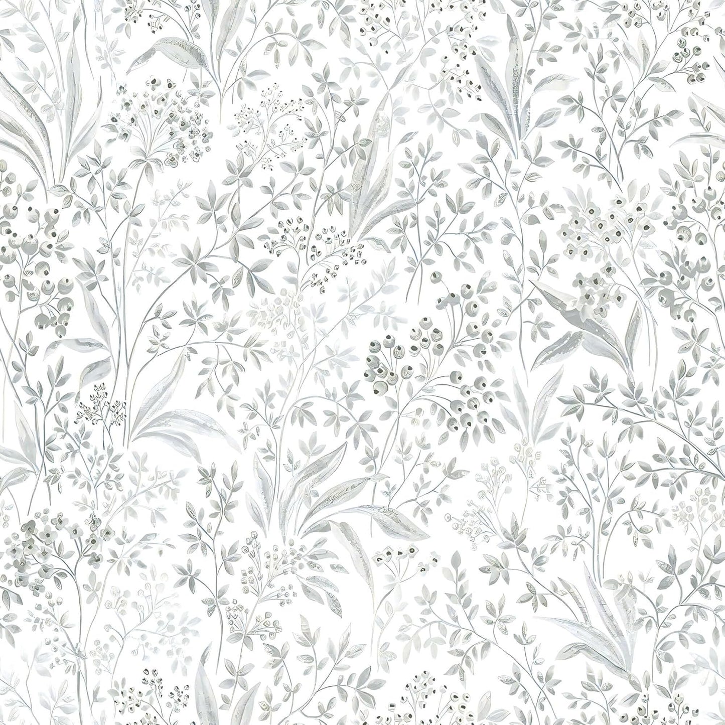 Papel tapiz bohemio autoadhesivo gris 15.5x196pulg