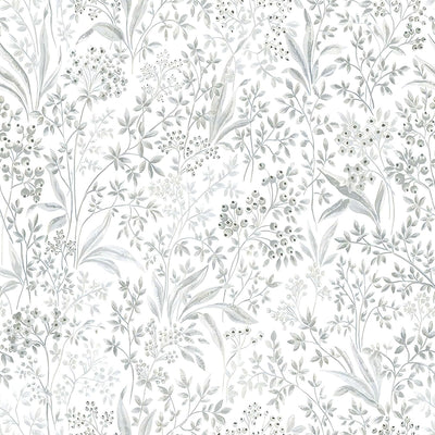 Papel tapiz bohemio autoadhesivo gris 15.5x196pulg
