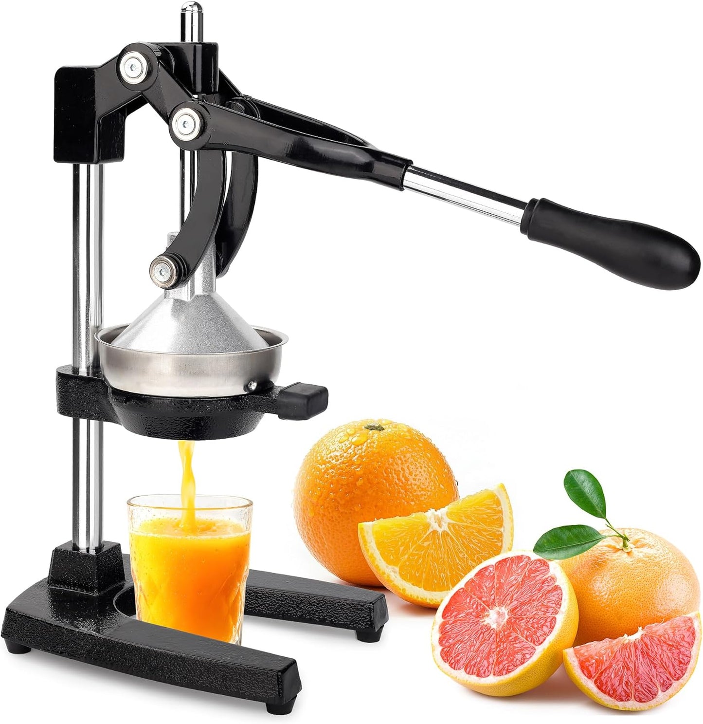 Exprimidor hierro fundido manual para limones y naranjas negro