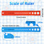Set 2 Reglas Plástico Flexibles 12pulg Rojo Azul