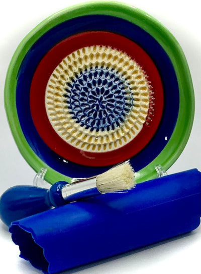 Juego de 4 platos de rallador de ajo cerámica todo en uno multicolor