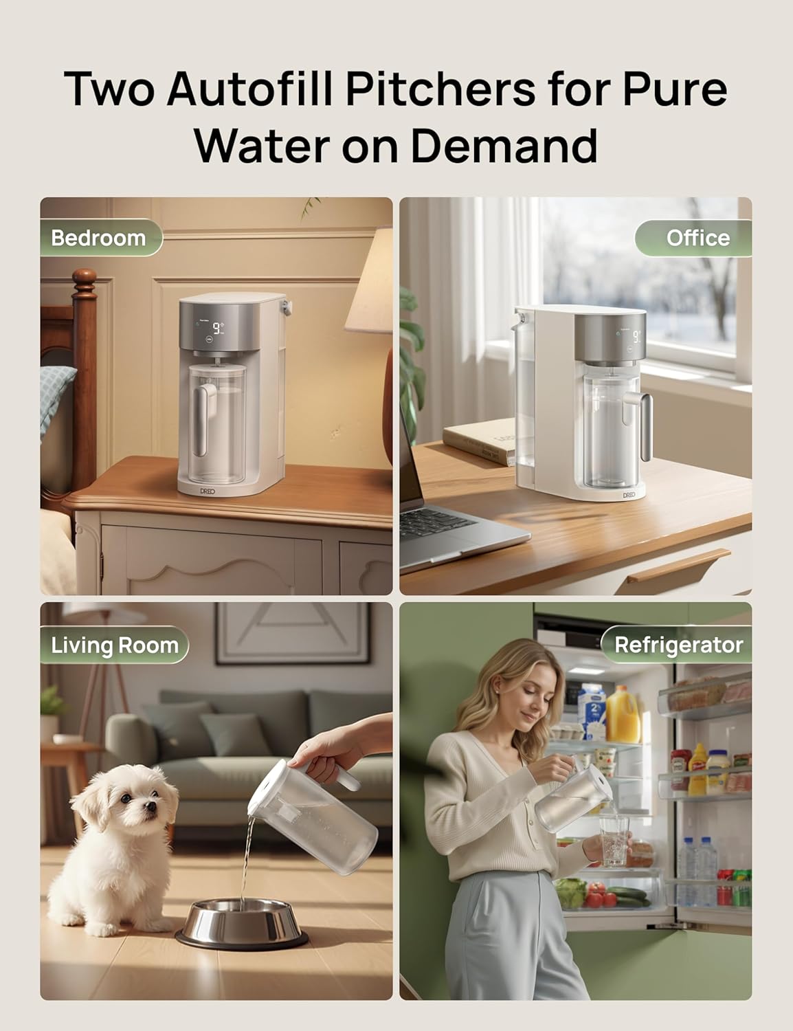 Jarra agua RO con filtro 1.1L sensor inteligente