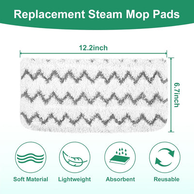 4 Pzas Almohadillas Microfibra Repuesto para Trapeador Shark S1000