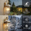 2 Apliques Pared Latón Inox Impermeables E26 Puerta Entrada