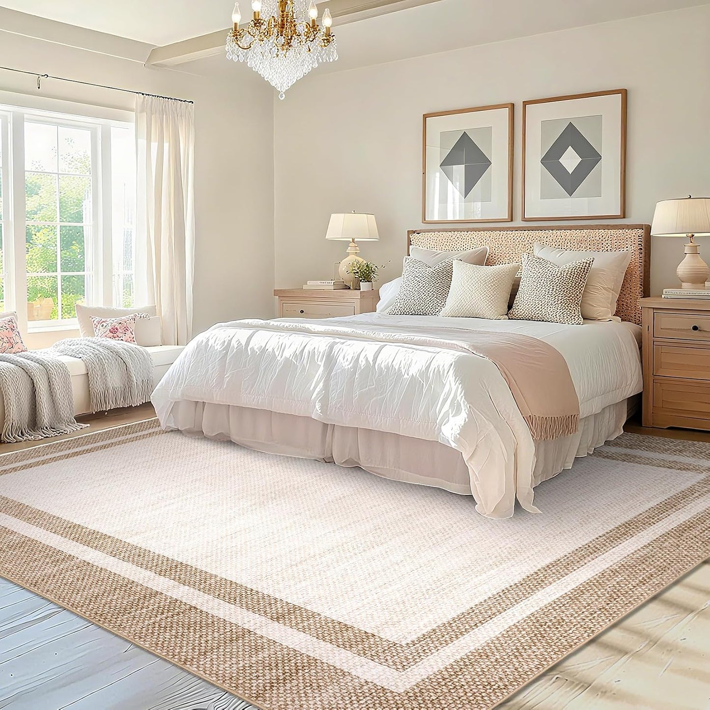 Alfombras lavables 6x9ft dormitorio sala antiderrap
