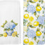 Set 2 Servilletas cocina florales limón 16x24