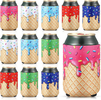 Fundas para enfriar latas de helado y bebidas de béisbol plegables