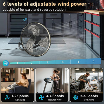 Ventilador techo colgante 22.8pulg con luz 3CCT 6 vel