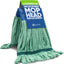 Cabezal trapeador microfibra verde mediano 14oz lavable