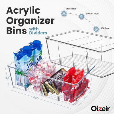 Pack 16 Cubos Organiz. Transparentes para Despensa Refri