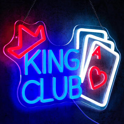 Letrero neón LED temática casino para dormitorio bar
