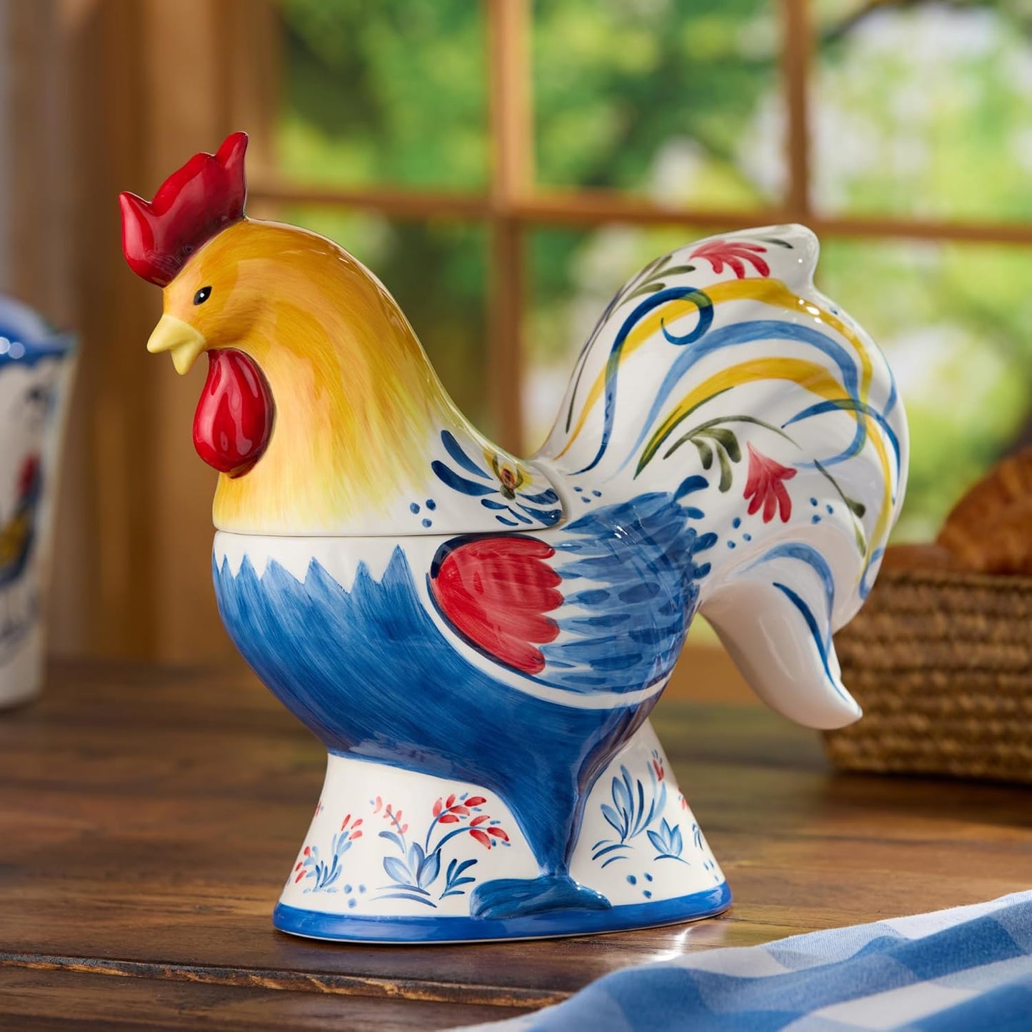 Tarro de galletas cerámico Gallo Francés