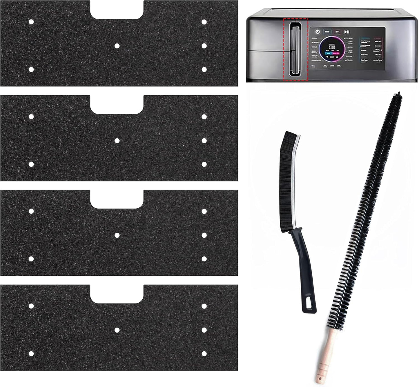 Kit limpieza 6 pzas para lavadora GE con cepillo pelusa