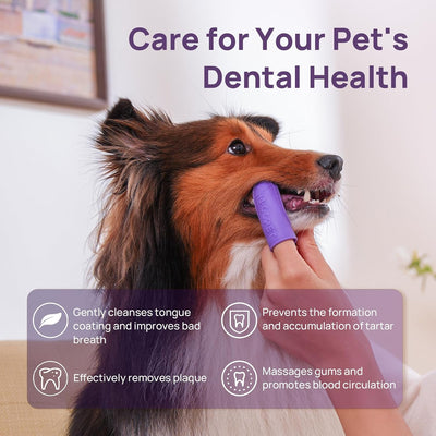 Cepillo dientes perro antideslizante para limpieza placa