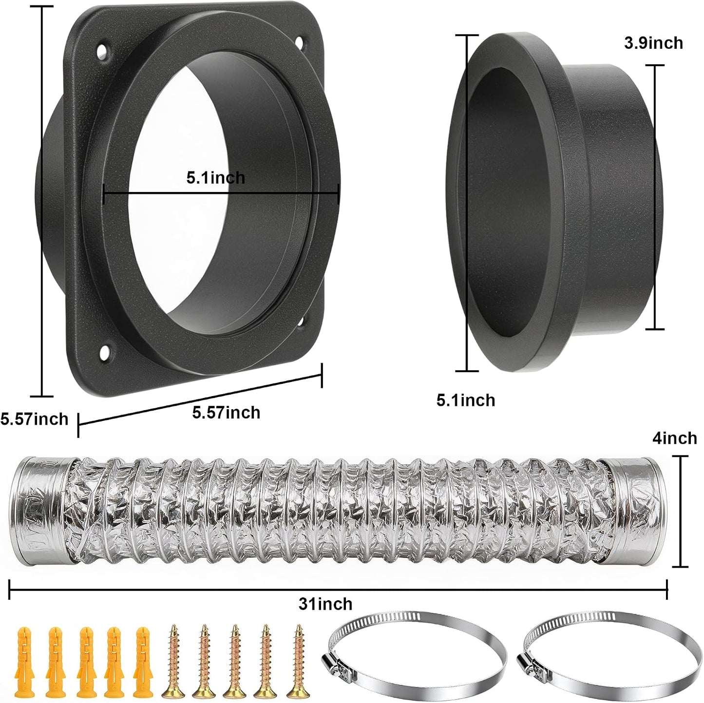 Kit conector magnético ventilación secadora sellado hermético