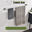 Toallero baño acero inox cepillado 30pulg
