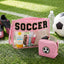 Bolsa maquillaje fútbol chenilla regalo deporte