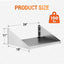 Estante acero inox 24x18pulg resistente 150lb para microondas